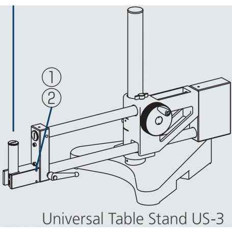 Nikon US-3, dudukan Universal lengan ganda, untuk C-FMAN atau SM Focusing Mount (65416)