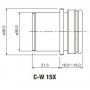 עינית ניקון C-W 15x/16 מ"מ (65440)
