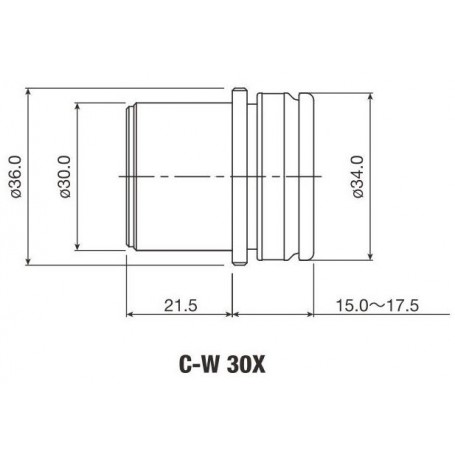 Nikon augngleraugu augngleraugu C-W 30x/7 mm (65442)