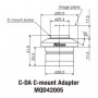 Nikon fotoaparato adapteris C-DA C-Mount adapteris (65516)