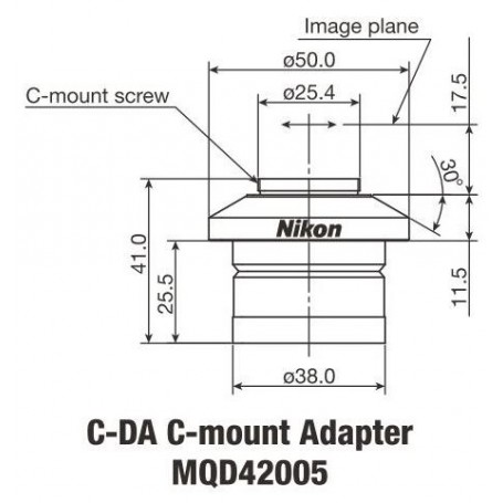 محولات نيكون C-DA C-Mount 1x (65517)