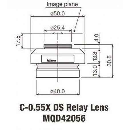 尼康相机适配器 C-Mount-Adapter 0.55x (65518)