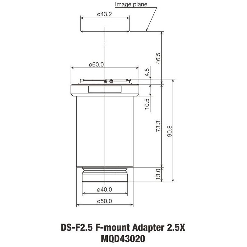Адаптеры Nikon DS-F2.5 F-Mount 2.5x серии DS (65521)