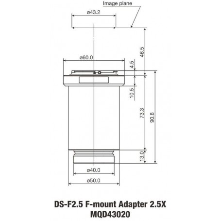 निकॉन DS-F2.5 F-माउंट एडेप्टर्स 2.5x DS सीरीज (65521)