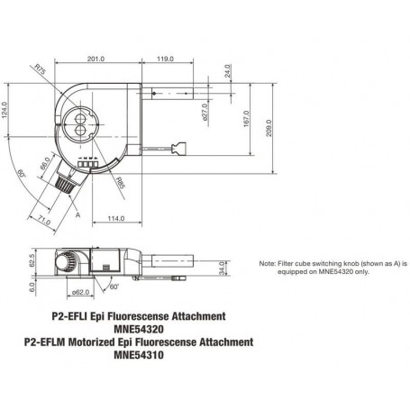 Nikon P2-EFLM Epi-FL-Illuminator, có động cơ (65489)