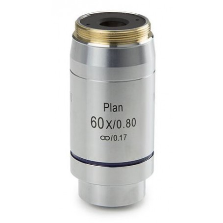 Euromex 物镜 DX.7260，60/0.80 PLi 计划，无限远，S，w.d. 0.3 mm (Delphi-X) (53766)