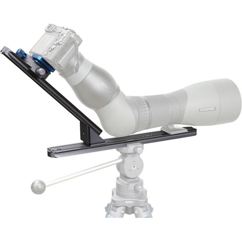 Novoflex Camera bracket QPL-SCOPE A digiscoping support for angled eyepiece spotting scopes (48515)