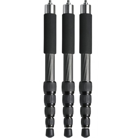노보플렉스 3x 쿼드로레그 C2253 트래블러 카본 파이버, 5단, 삼각대 다리 (49411)