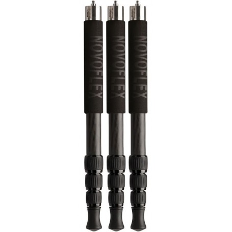 Novoflex 3x QuadroLeg C2844 em fibra de carbono, pernas de tripé compactas de 4 segmentos (49414)
