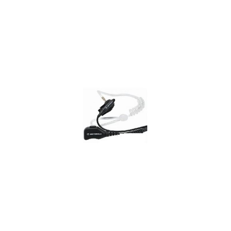 PMLN6530A Auricolare Motorola a 2 Fili con Tubo Acustico Trasparente (Nero)