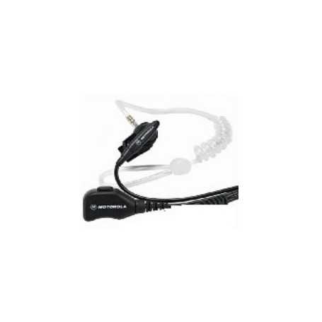 PMLN6530A Motorola Earpiece 2-Kabel dengan Tabung Akustik Jernih (Hitam)
