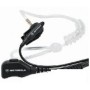 Oreillette Motorola PMLN6530A à 2 fils avec tube acoustique transparent (Noir)