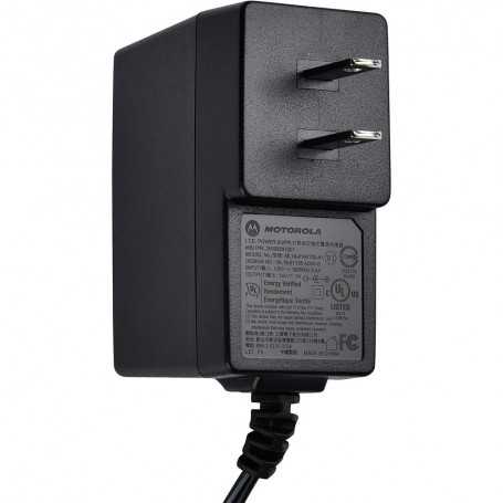 25009297001 อะแดปเตอร์จ่ายไฟ Motorola, พาวเวอร์วอลล์คิวบ์, AC, โหมดสวิตช์, เสียงรบกวนต่ำ, 18W, สหรัฐอเมริกา/อเมริกาเหนือ