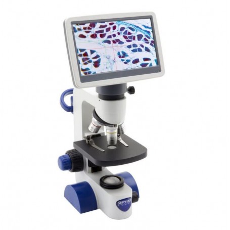 Optika Microscope B-61V, Screen, 7 inch, DIN, achro, 40-400x, LED, 1W (75683)