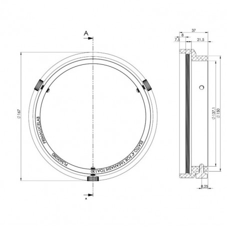 PrimaLuceLab アダプター ESATTO 4" for Takahashi TOA130 (84918)