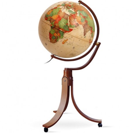 Rathgloben Vloerglobe PAL 50 60, antiek ontwerp Duits (4183)