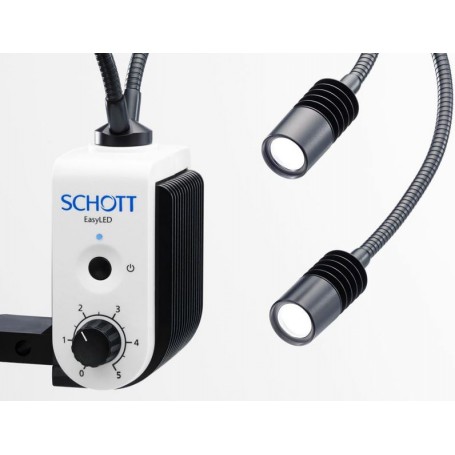 Schott EasyLED Double spot Plus System oświetleniowy, w tym zasilacz (49563)