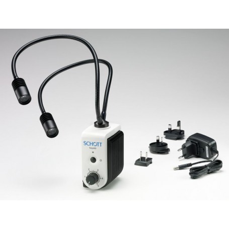 Sistema de Iluminação Schott EasyLED Double Spot Plus incl. fonte de alimentação (49563)