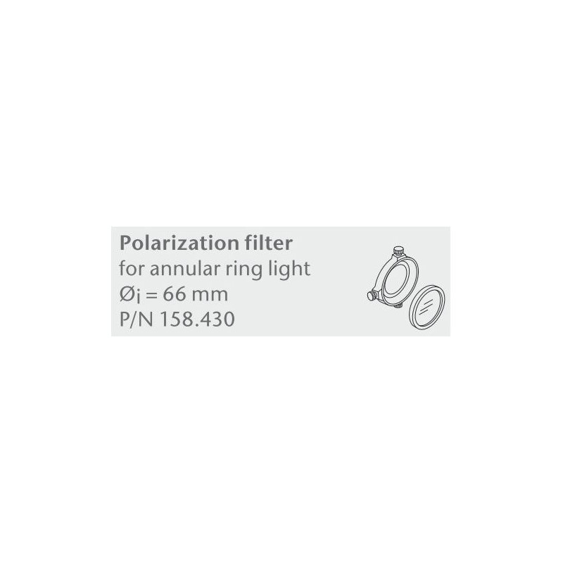 Schott POl 필터 세트 f. 링 라이트 스탠드. 66mm (49472)