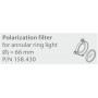 Schott POl filter-set pre stojan na kruhové svetlo. 66 mm (49472)