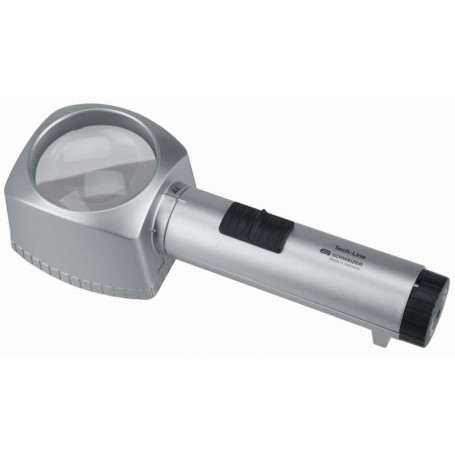Schweizer Magnifying glass Tech-Line 4X table magnifier, illuminated (23289)
