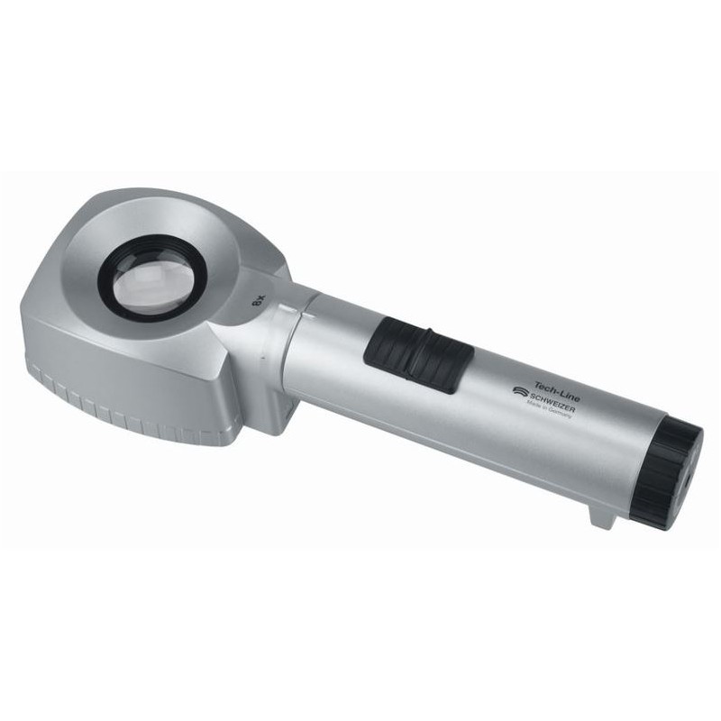 Schweizer Lupenleuchte Tischlupe Tech-Line 6500K, 8x/Ø30mm, aplanatisch (60080)