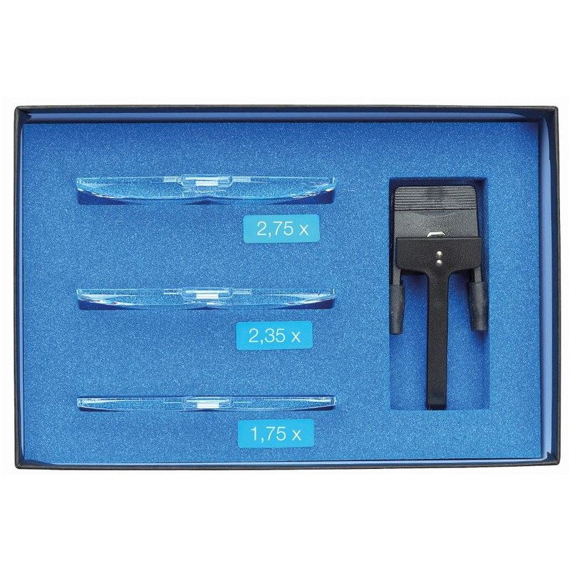 Schweizer nagyító Basic-Line RIDO-CLIP lencseszekciók 1,75x, 2,35x, 2,75x (60064)
