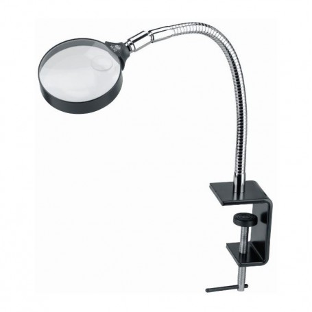 Schweizer Lupen-Arbeitsständer Tischklemme, 2x/Ø120mm, bikonvex (60020)