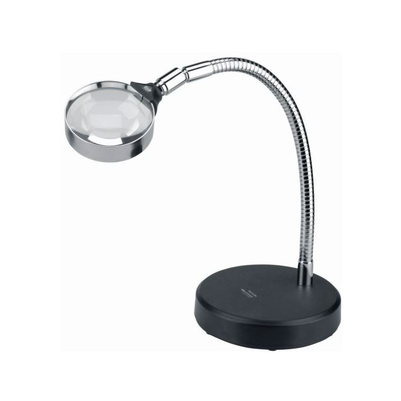ذره‌بین سوئیسی پایه کار ذره‌بین رومیزی، 3x/Ø75mm، دوکانونی (60021)