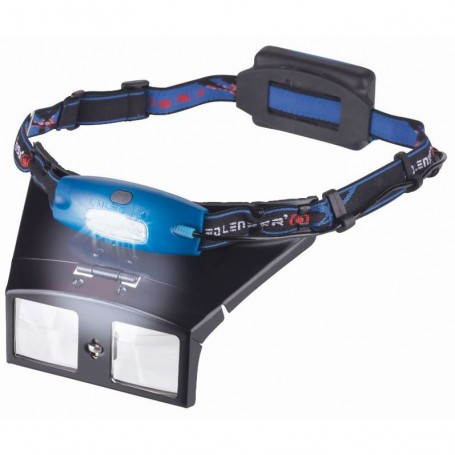 スイス製 拡大鏡 Tech-Line BINO LED ヘッドバンドルーペ w.o. レンズ (23352)