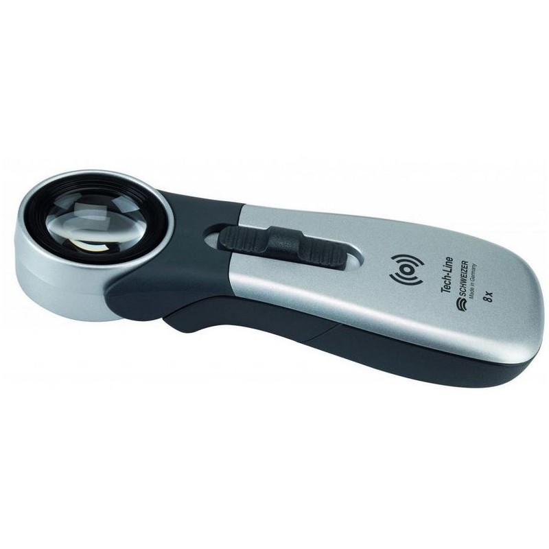 แว่นขยาย Schweizer Tech-Line induction, 4500K, 2x, 4x, Ø70, Ø20มม., แบบสองโฟกัส (59806)