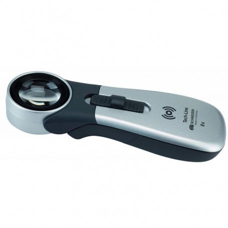 Schweizer Magnifying glass Tech-Line induction, 4500K, 8x, Ø30mm, aplanatic (59815)