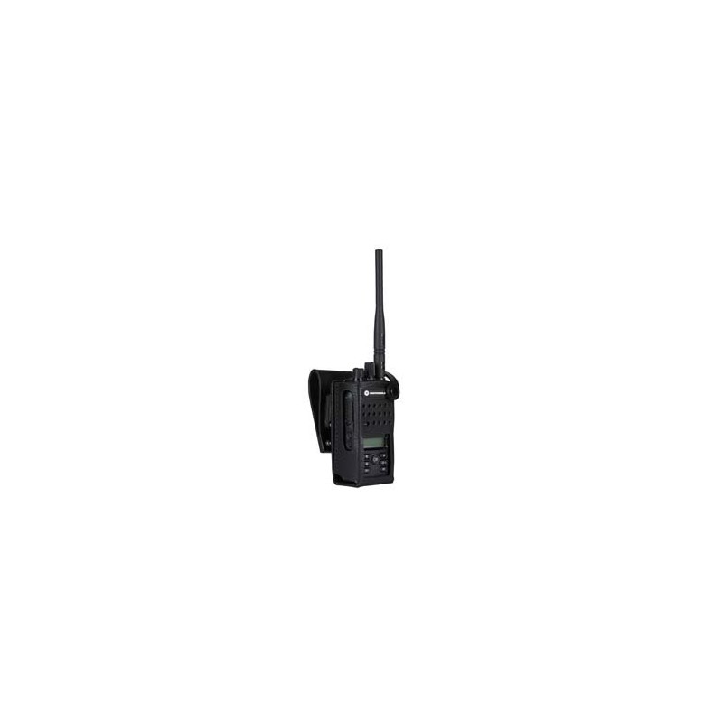 PMLN5865A Motorola Hård Læder Bæretaske med 3-tommer Svingbart Bæltestrop til Display Radio