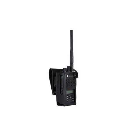 PMLN5865A Motorola Hardt lærbæreveske med 3-tommers svingbart beltestropp for displayradio