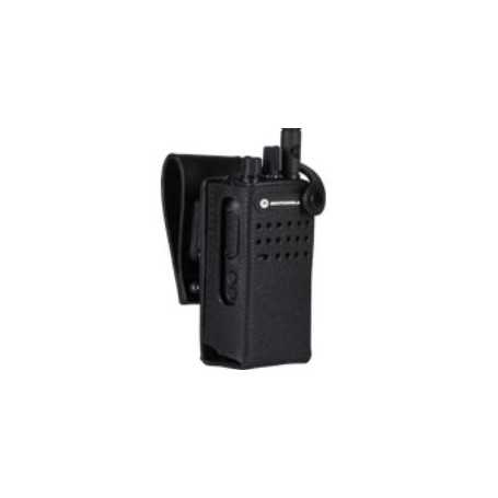 PMLN5866A Motorola Hårt Läderfodral med 3-tums Svängbart Bältesfäste för Radio utan Display