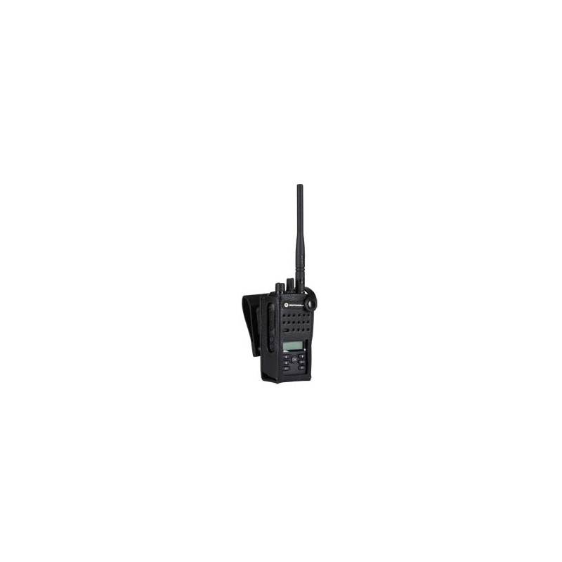PMLN5867A Motorola Sarung Kulit Keras dengan Lingkaran Sabuk Putar 2,5 inci untuk Radio dengan Layar