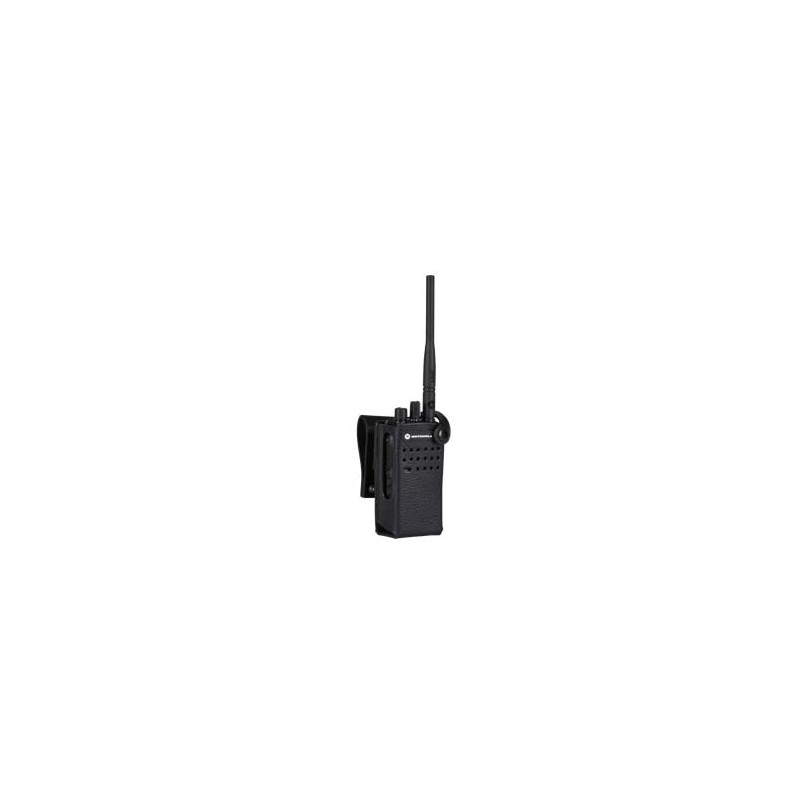 PMLN5868A Motorola Hard Leather Carry Case with 2.5-inch Swivel Belt Loop for Non-Display Radio