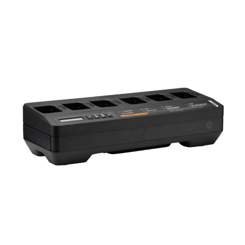 Caricabatterie Multiunità a 6 Posti Motorola Impres PMPN4284A con Cavo USA per Radio o Batteria