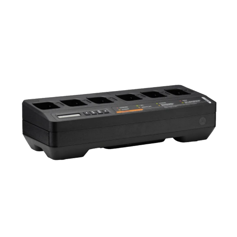 PMPN4284A Motorola Impres 6-voudige multi-oplader met Amerikaanse kabel voor radio of batterij