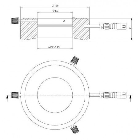 StarLight Opto-Electronics RL12-18s NW, branco natural (4.000 K), Ø 66mm (58834)