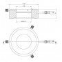 StarLight Opto-Electronics RL12-18s R, màu đỏ (625nm), Ø 66mm (58851)