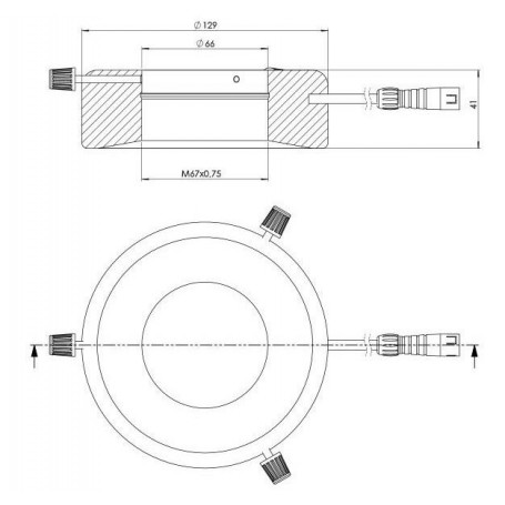 StarLightオプトエレクトロニクス RL12-18s G、緑色（528 nm）、Ø 66mm（58856）