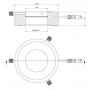 StarLightオプトエレクトロニクス RL12-18s B、青色(470 nm)、Ø 66mm(58863)