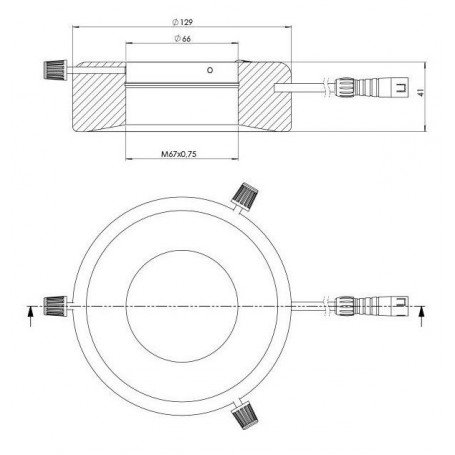 StarLight Opto-Electronics RL12-18s A, spot, ravgul (590 nm), Ø 66mm (58870)