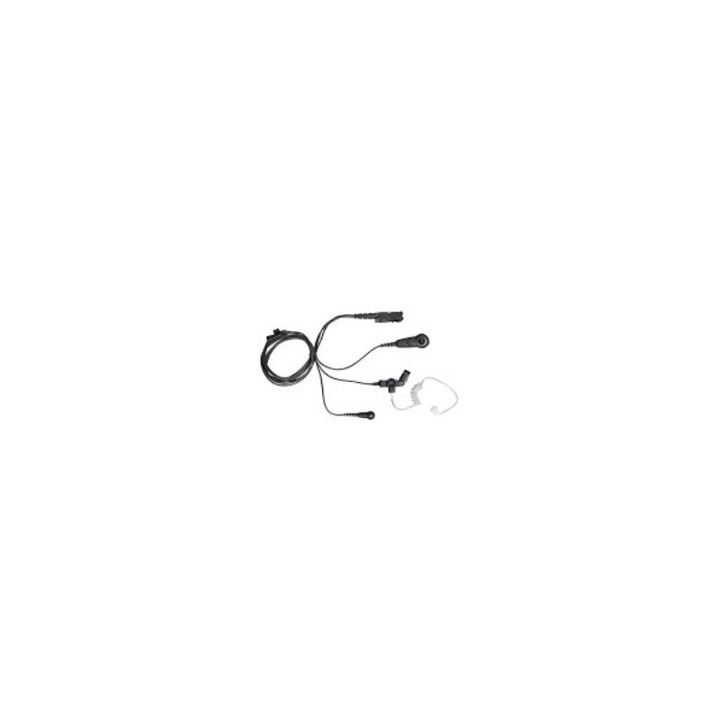 PMLN6754A Motorola 3-Wire Surveillance Earpiece with Combined Mic/PTT (Black)