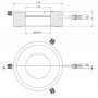 StarLight Opto-Electronics RL12-18f R, прожектор, красный (625нм), Ø 66мм (58880)