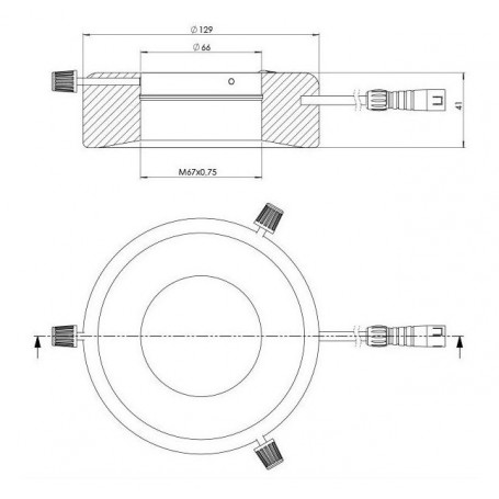 StarLight Opto-Electronics RL12-18f G, flom, grøn (528 nm), Ø 66mm (58886)