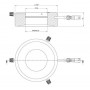 StarLight Opto-Electronics RL12-18f G, đèn pha, màu xanh lá cây (528 nm), Ø 66mm (58886)