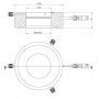 StarLight Opto-Electronics RL12-18f B, прожектор, синий (470 нм), Ø 66 мм (58893)