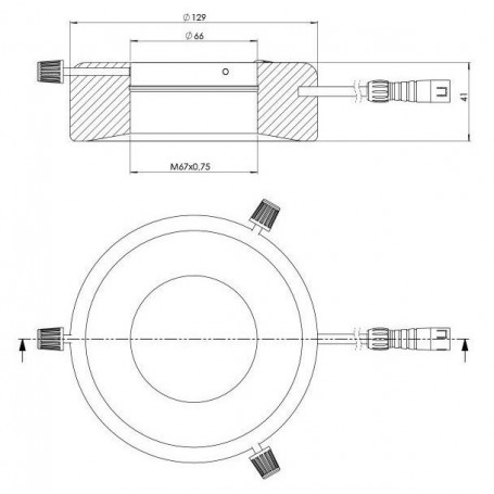 ستارلايت أوبتو-إلكترونيكس RL12-10s PW، أبيض نقي (6,000 ك)، قطر 66 مم (58830)